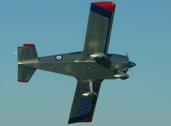 
Underside of an AA-1 Yankee, showing the square fuselage construction.