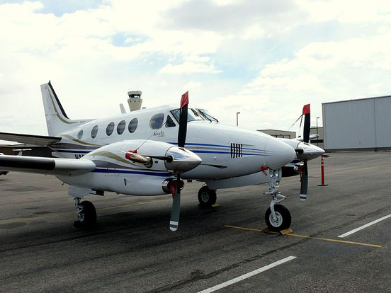 
A King Air C90 at Centennial Airport