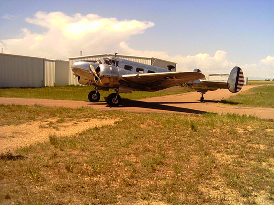 
C-45H/AT-7 CAF, Platte Valley Airpark, Hudson, CO, June 2007