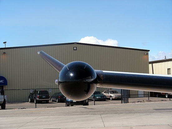 
Weather radar on the wing of Pilatus PC-12 NG