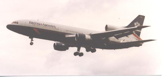 
L-1011-500 TriStar of British Airways in the aircraft livery colours created by advertising design firm Landor Associates, upon the short fuselage long range Tristar back in 1986.