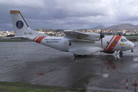 
A CASA CN-235-300 MPA of the Spanish Sea Rescue Service