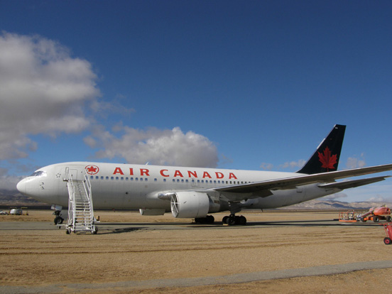 
Gimli Glider parked at Mojave Air & Space Port in February 2008.