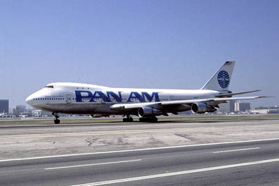 
Boeing 747, the first wide-body passenger aircraft, operated by Pan American World Airways