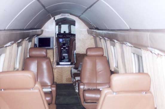 
The spacious interior of an executive Howard 500