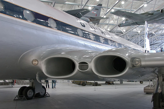 
The air intakes of preserved Comet 4C at IWM Duxford