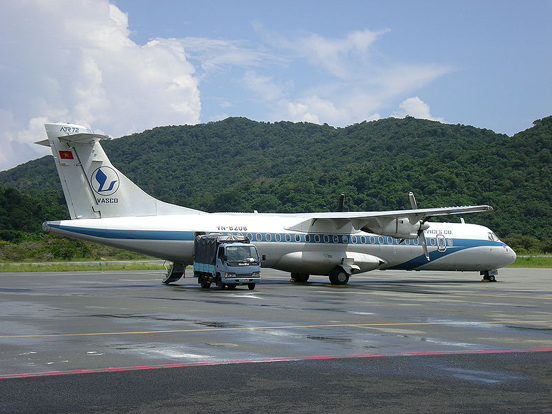 
Vietnam Air Service Company ATR 72-200 at Co Ong Airport, Con Dao, Vietnam