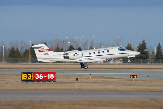 
A C-21A Learjet attached to the North Dakota Air National Guard's (NDANG) 119th Fighter Wing.