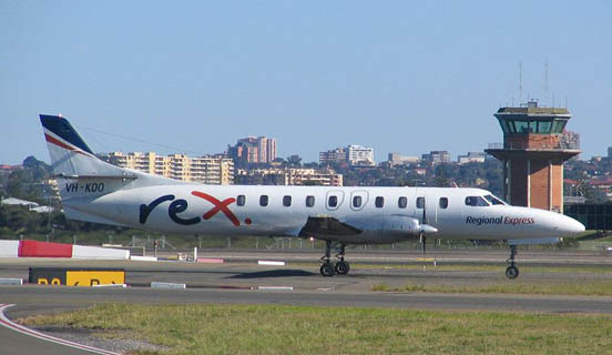 
VH-KDO, a Metro 23 of Australian regional airline Regional Express (REX). The REX Metros have since been sold or transferred to subsidiary company Pel-Air.