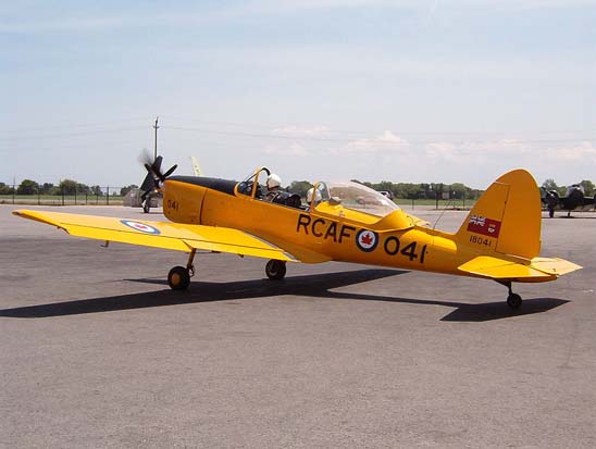
RCAF DHC-1B-2-S5 Chipmunk with the Canadian-style bubble canopy at an air show