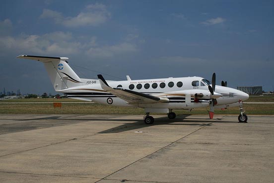 
One of eight King Air 350s in service with No. 32 Squadron RAAF