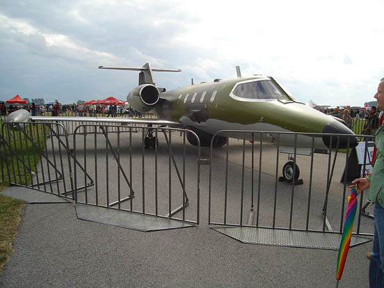 
The Learjet 35AS.
