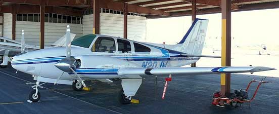
A Beech Baron at Centennial Airport