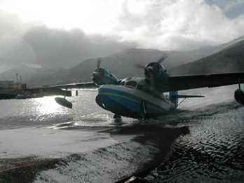 
1942 Grumman Goose at Akutan, Alaska, operated by PenAir