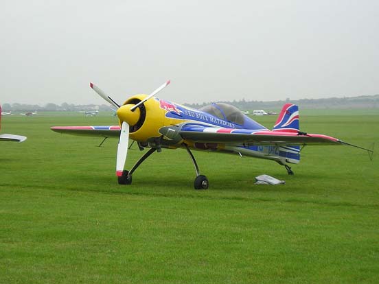 
Red Bull Matador Su-26 at the Duxford Airshow.