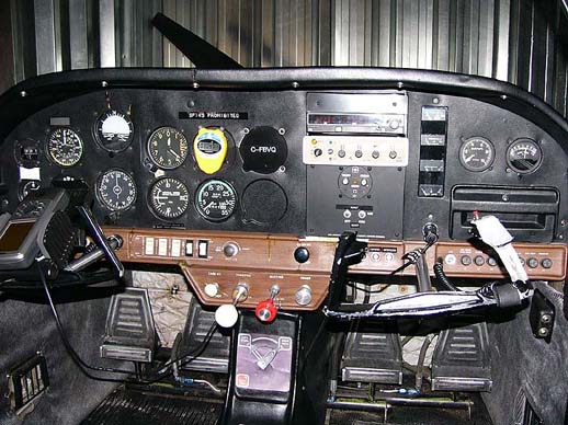 
American Aviation AA-1 Yankee instrument panel