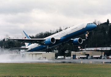 
The C-32, a variant of the 757, is the usual transportation for the Vice President of the United States.