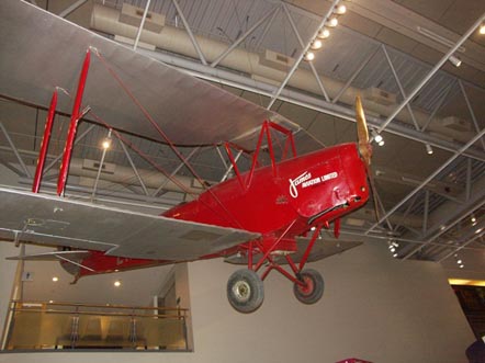 
Early aerial topdressing conversion of the Tiger Moth exhibited in Te Papa Museum