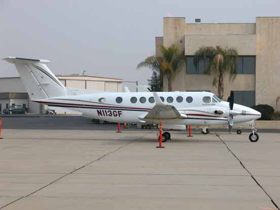 
Beechcraft Super King Air 350 at Meadows Field Airport, Bakersfield, California