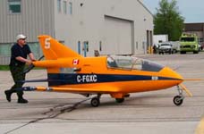 
Ron and Phyllis Loewen's Bede BD-5B C-FGXC, Manitoba Air Show 2007
