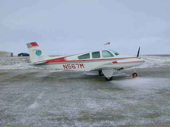 
BE33 (N567M) at Cambridge Bay Airport, Nunavut, Canada