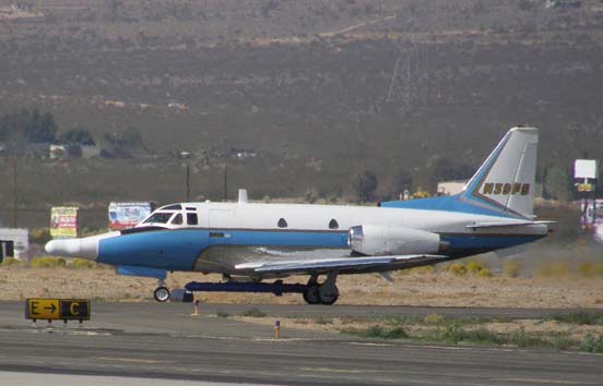 
BAE Systems Flight Systems T-39A flight test aircraft at the Mojave Airport