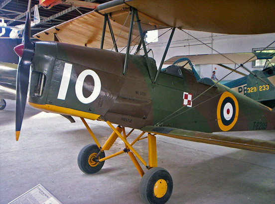 
Tiger Moth II preserved at the Polish Aviation Museum