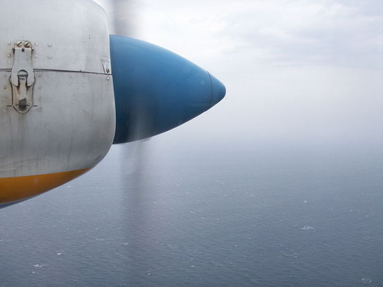 
Propeller of a Britten-Norman Islander II