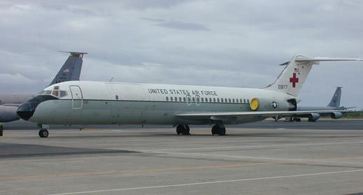 
A US Air Force C-9A Nightingale.