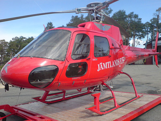 
A Swedish Jamtlands Flyg AS350 B2