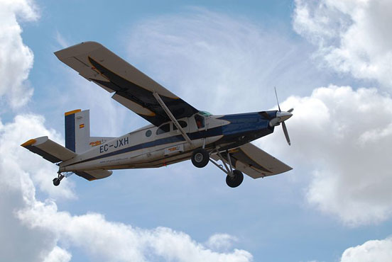 
Pilatus PC-6 Turbo Porter, B2-H4 PT6A-34 variant, used for skydiving in Spain
