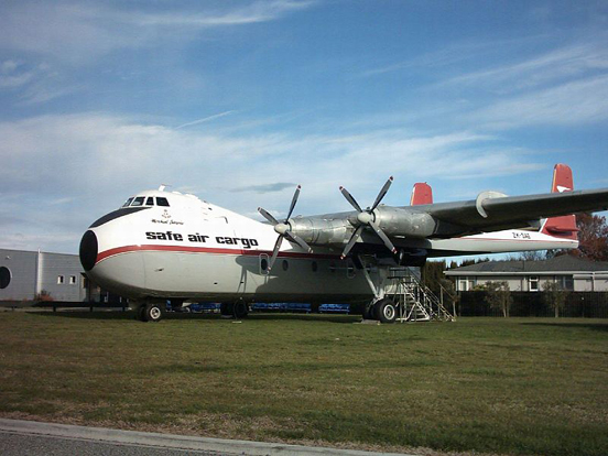 
Argosy ZK-SAE, Merchant Enterprise, exhibited at Blenheim, New Zealand