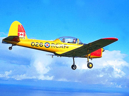 
RCAF Chipmunk from the Primary Flight School at CFB Borden, Ontario, July 1965, (CF Photo)