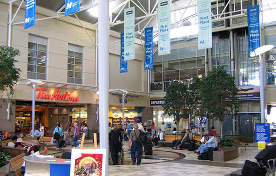 
Food court and shops, Halifax International Airport, Canada