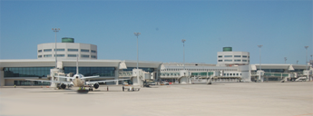 
International terminal, Hall 1 and Hall 1, at Houari Boumedienne Airport, Algiers, Algeria