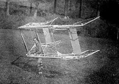 
Engineer Alexander M. Lippisch delta biplane hang glider. Germany, c1920.