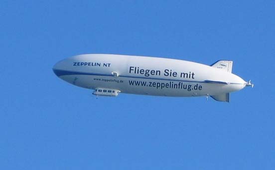 
A Zeppelin NT airship