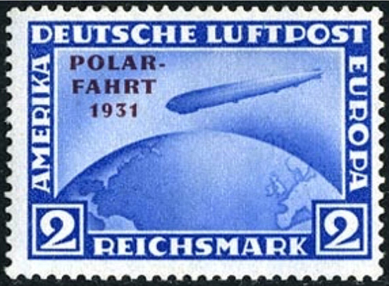 
Germany issued this stamp commemorating the Graf polar trip