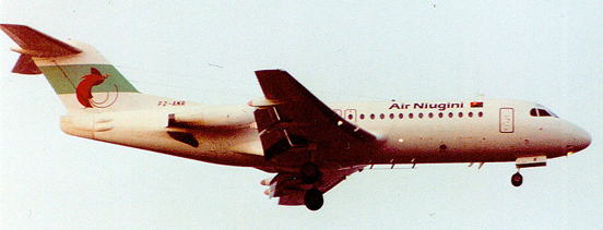 
Fokker F-28 of Air Niugini