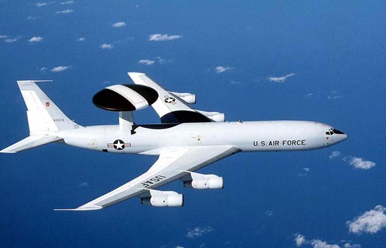 
USAF E-3 Sentry in flight.