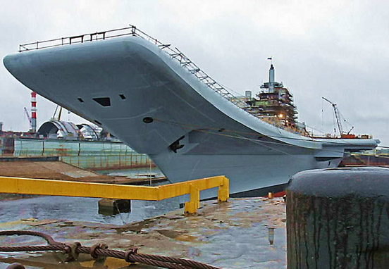 
INS Vikramaditya, formerly Admiral Gorshkov, undergoing refit.