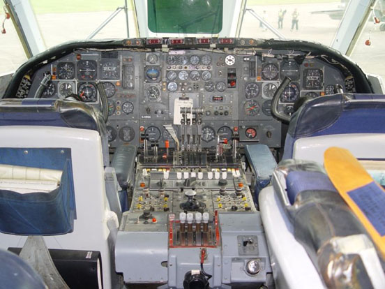 
VC-10 (1960s) The Vickers VC10 airliner featured an analog cockpit, with old-style instruments.