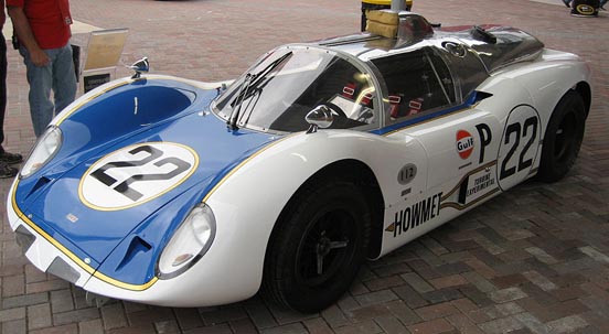 
A 1968 Howmet TX, the only turbine-powered race car to have achieved victory.