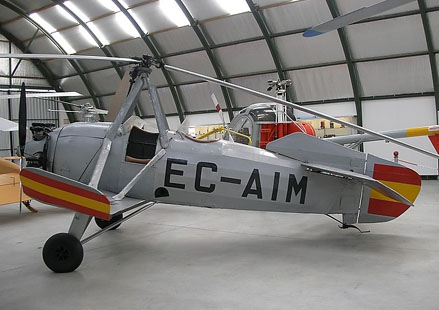 
Avro-built Cierva C.19 Mk.IV Autogiro, built in 1932. Cuatro Vientos Airport Museum, Madrid, Spain.