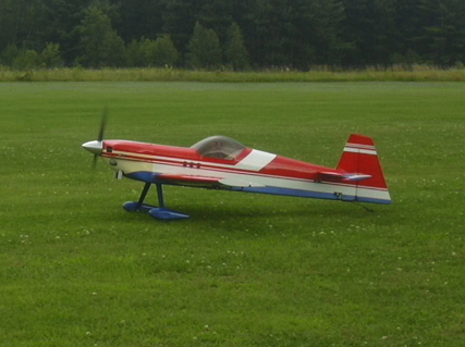 
An internal combustion powered model aircraft.