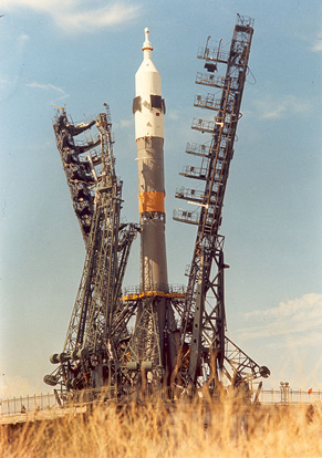 
A Soyuz-U, at Baikonur Site 1/5.
