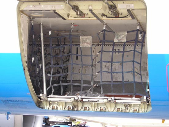 
An Airbus A320 baggage holds