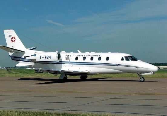 
The Swiss Air Force's Cessna Citation Excel