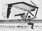 
Icarus V hang glider powered with a G8-2 rocket engine, 1979.