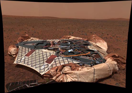 
Spirit's lander on Mars.